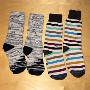 Used Stance Dress Socks - Large - 2 Pairs